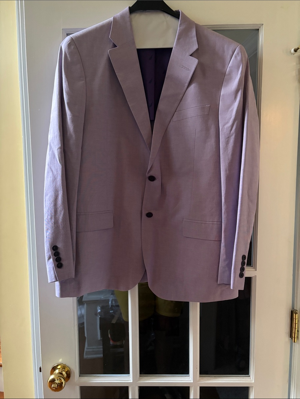 Nautica Lavender Single-Breasted Sport Coat